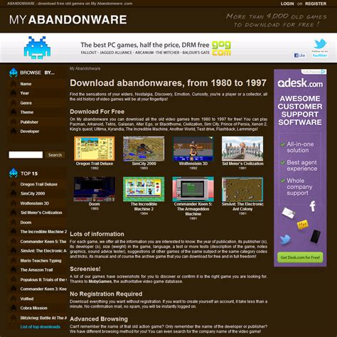 abandonware|My Abandonware .